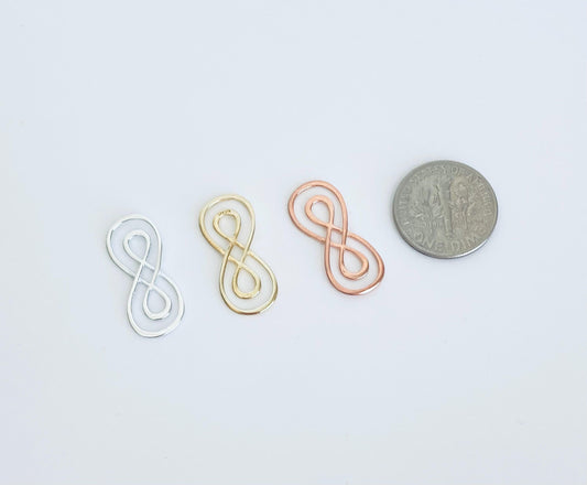925 Sterling Silver Double Infinity Charm