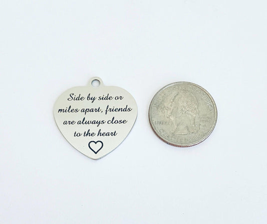 LARGE Stainless Steel Friendship Charm