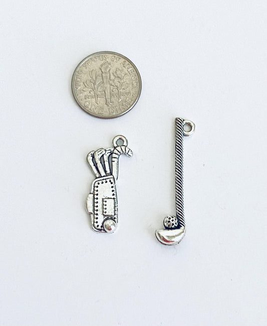 Base Metal Golf Charm