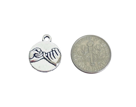 Base Metal Pinky Swear Charm