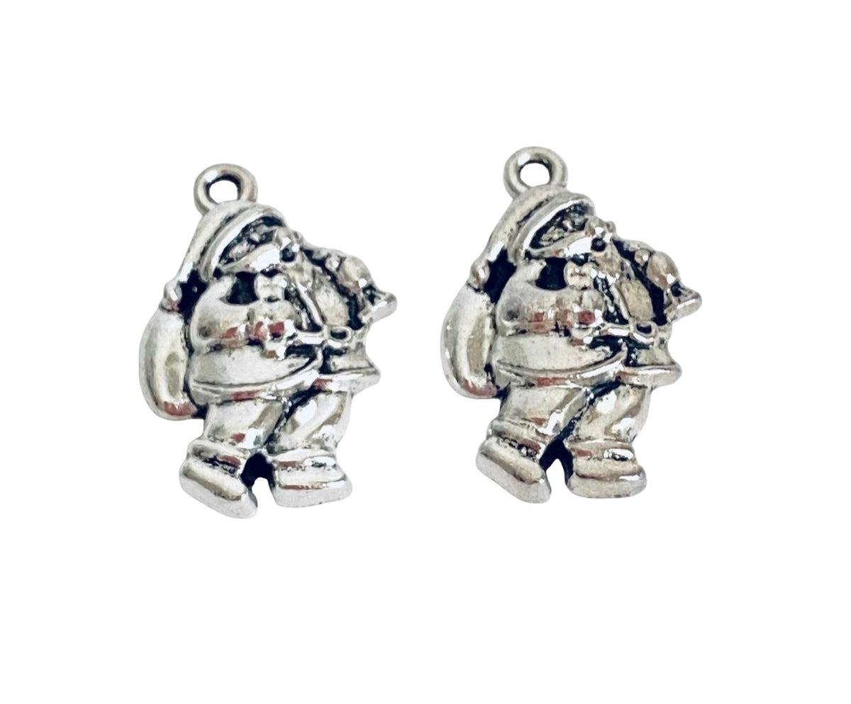 Base Metal Santa Charm