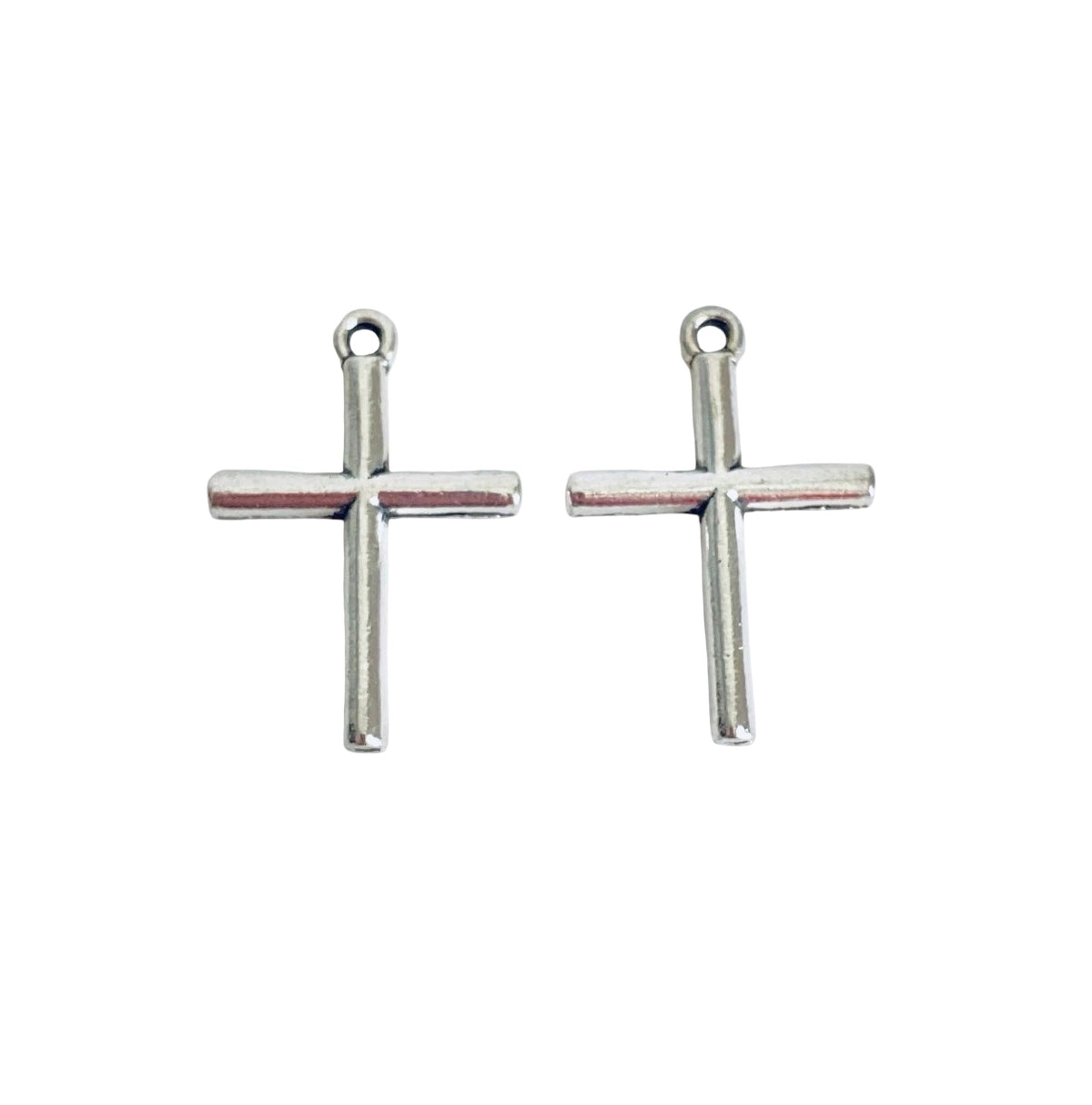 Base Metal Small Cross Charms