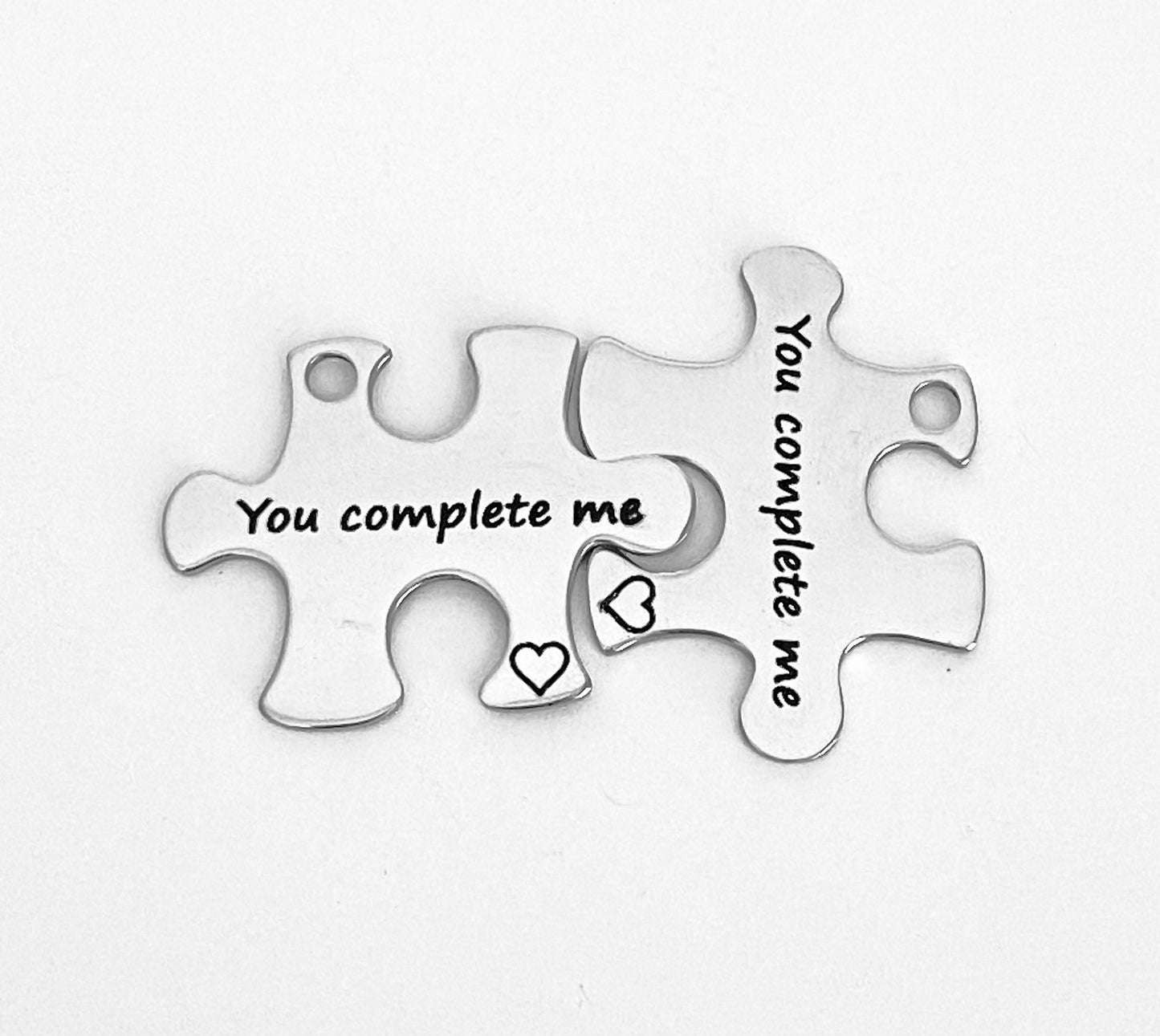 You Complete Me Puzzle Charm