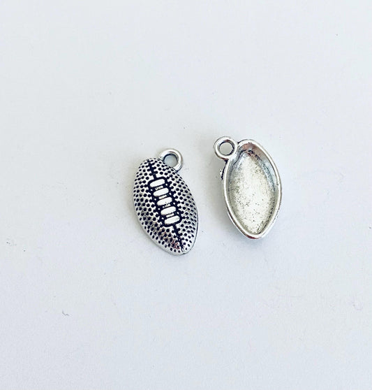 Base Metal Football Charm
