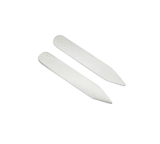 Shiny Stainless Steel Collar Stay Blank • 9mm x 56mm