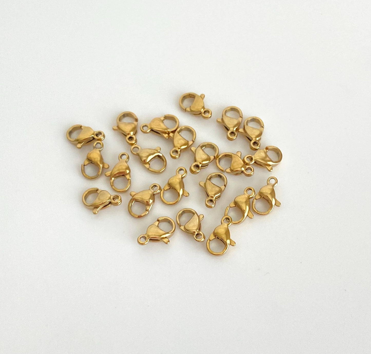 9mm Gold over Stainless Steel Lobster Clasp