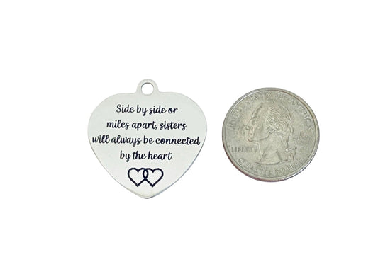 Stainless Steel Sister Charm