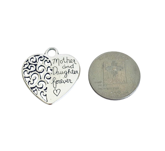 Base Metal Mother and Daughter Forever Charm