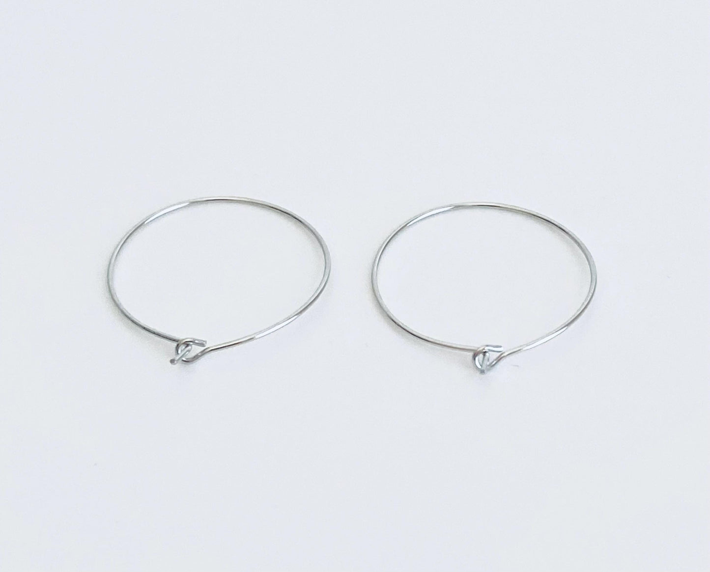 Stainless Steel Wine Charm Hoop (25mm)
