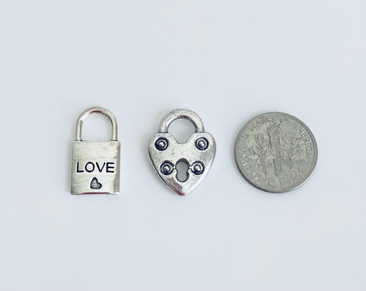 Base Metal Lock Charm