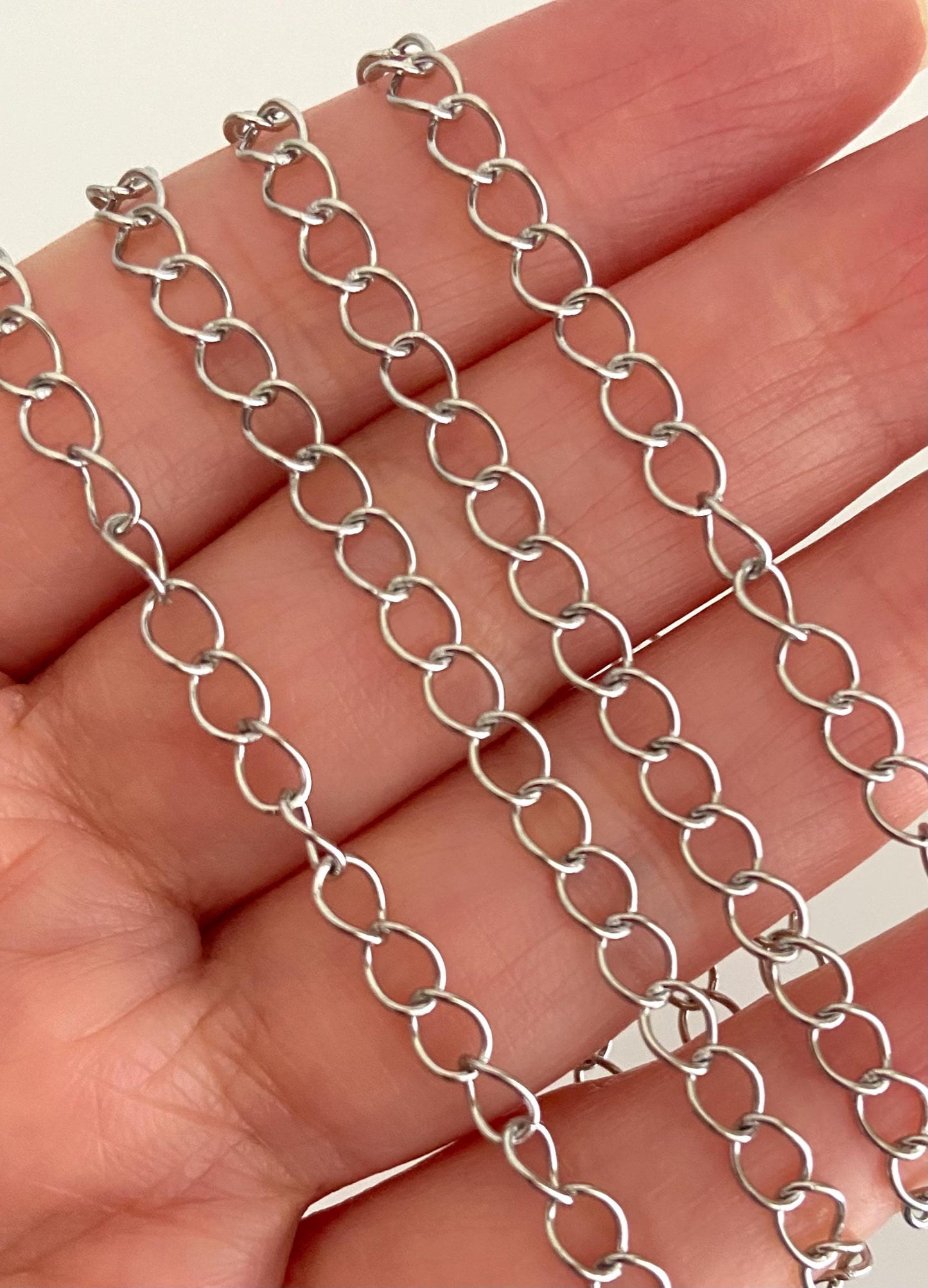 Stainless Steel Jewelry Extension Chain for Necklaces & Bracelets