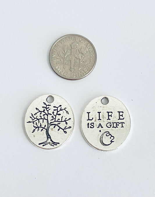 Life is a Gift Charm