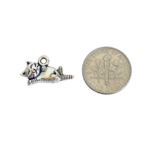 Base Metal Small Cat Charm
