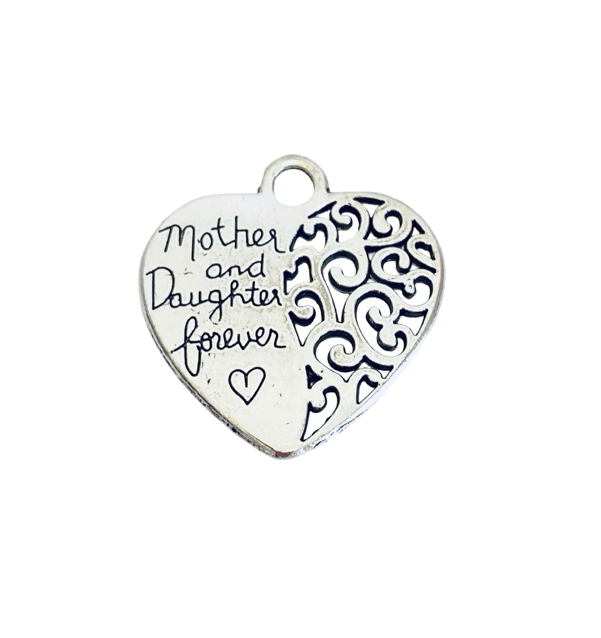 Base Metal Mother and Daughter Forever Charm