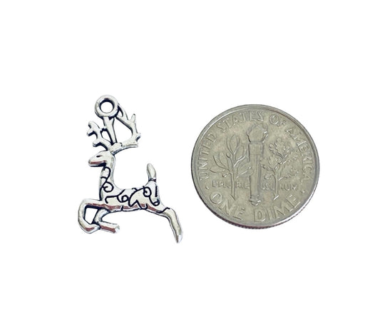 Base Metal Reindeer Charm