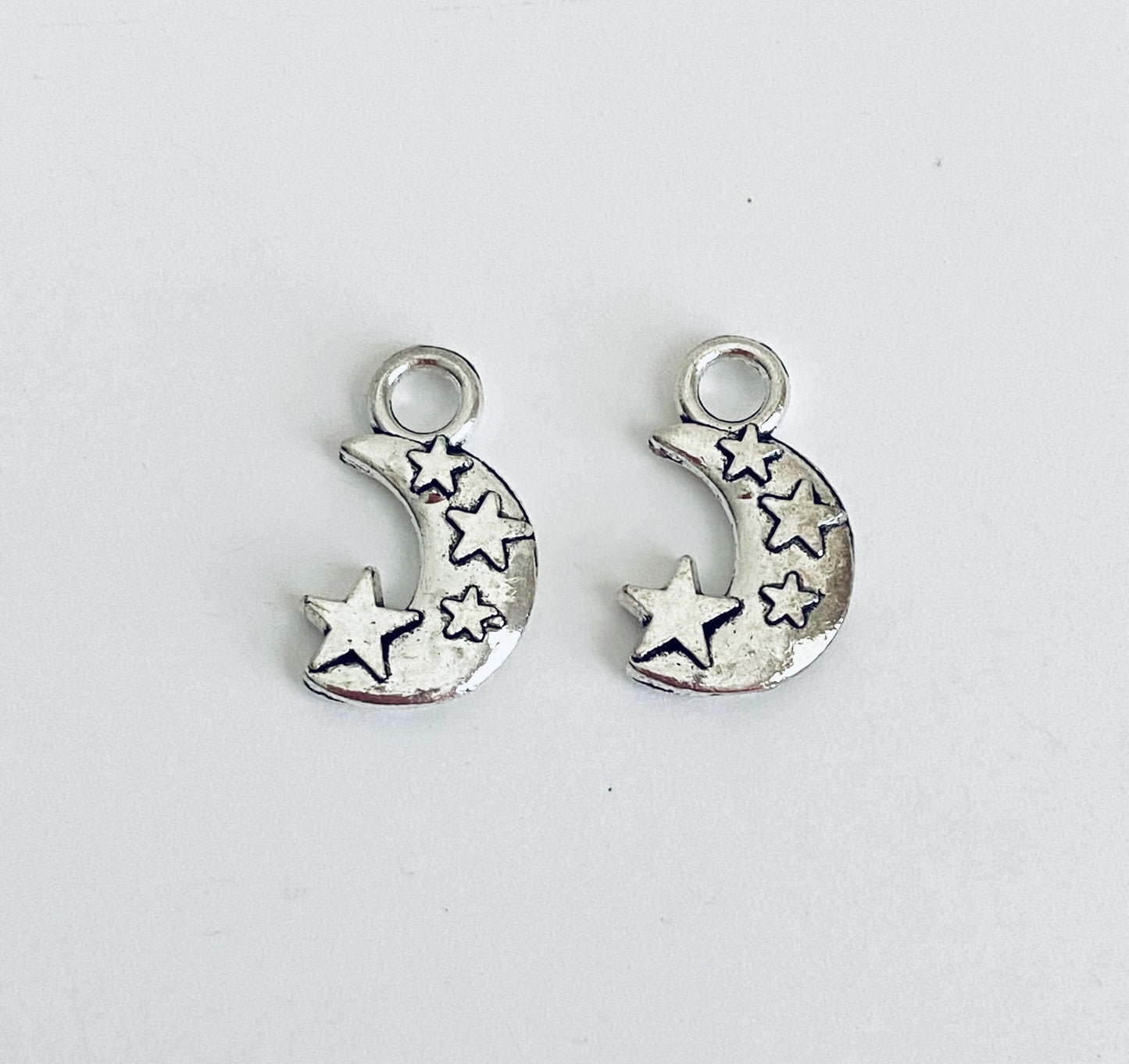 Base metal Moon & Stars Charm