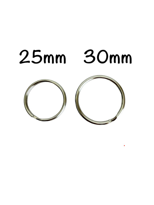 Base Metal Key Rings (25mm or 30mm)