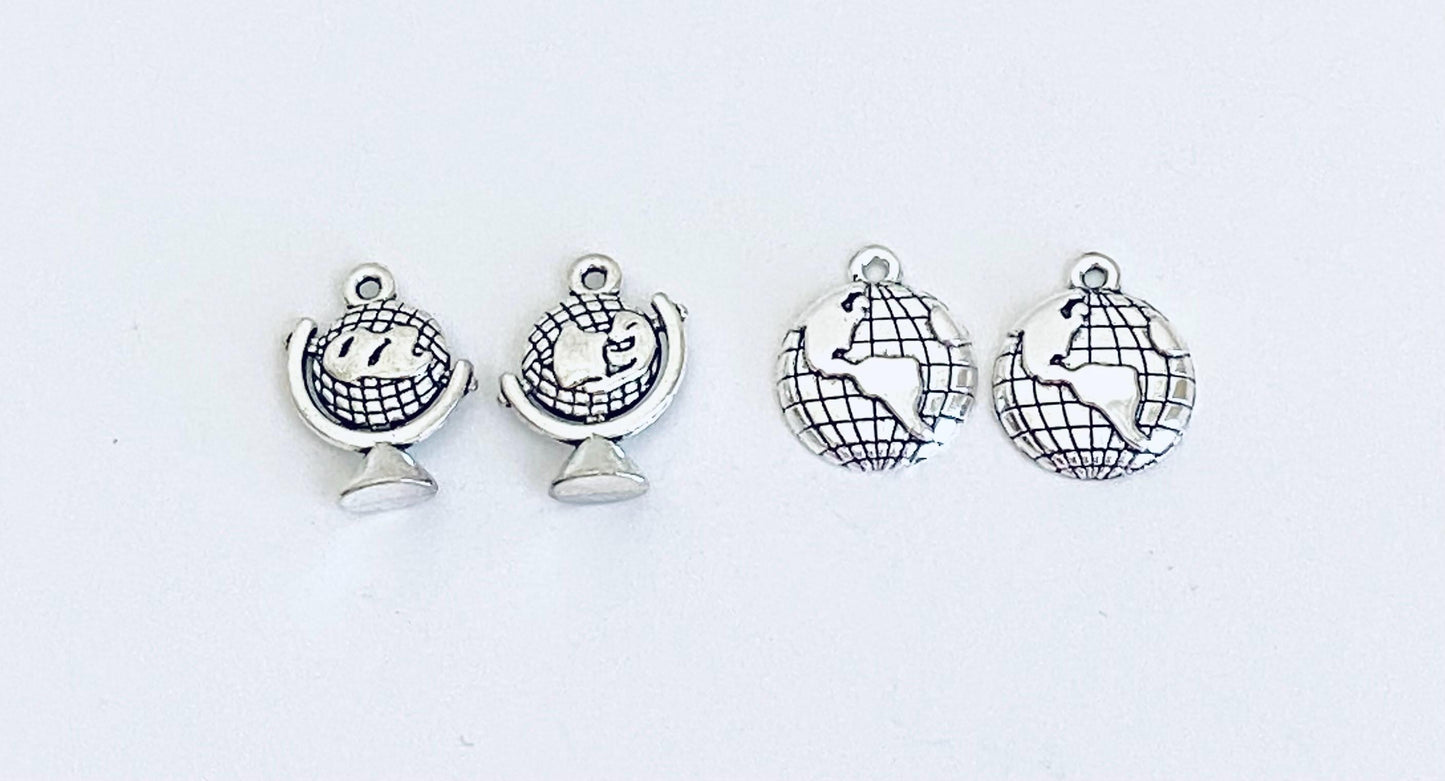 World Globe Charm