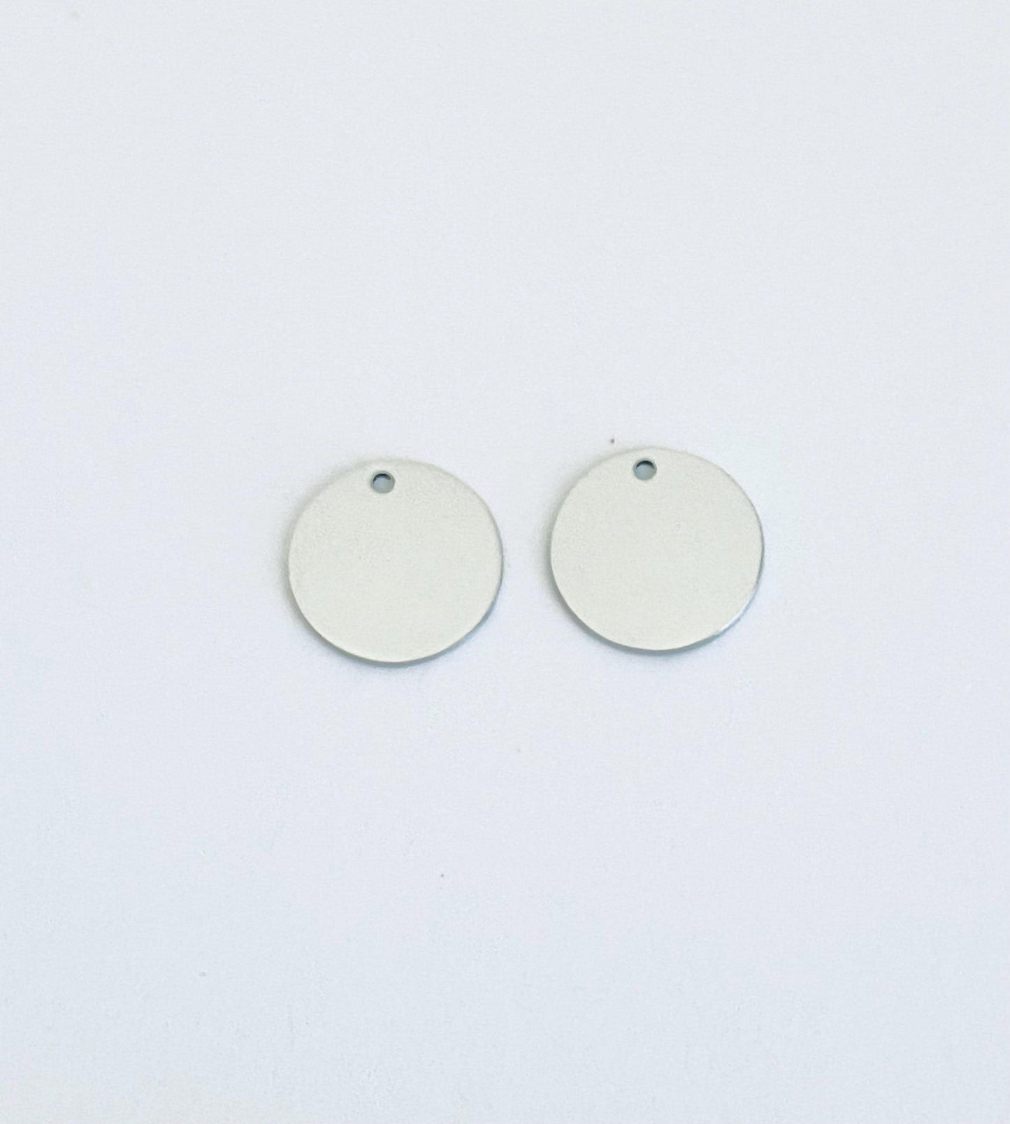 13mm Engravable Stainless Steel Round Blank Tag