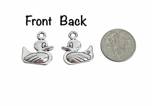 Base Metal Duck Charm