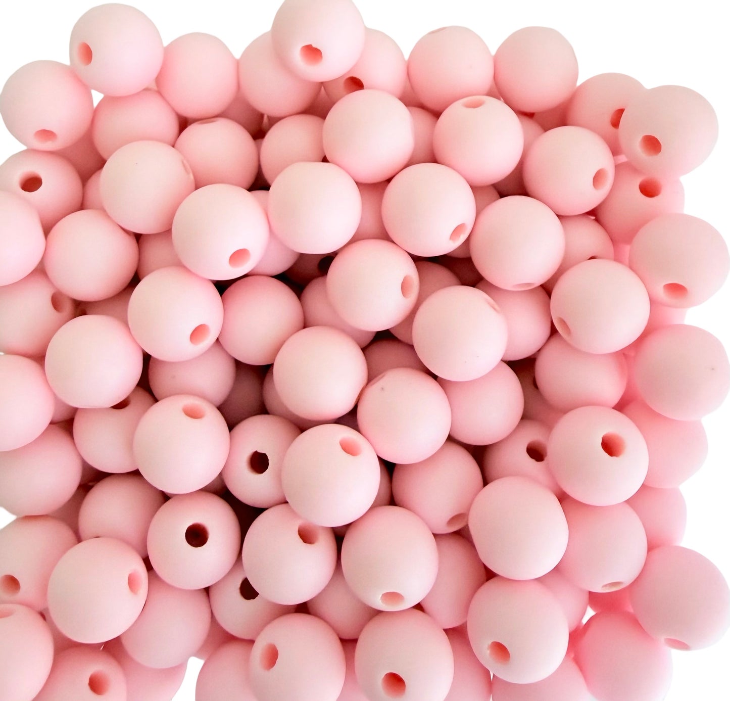 Matte Finish Round Pink Beads • 5mm, 7mm, and 9mm Acrylic Craft Beads for Jewelry Making & DIY Crafts