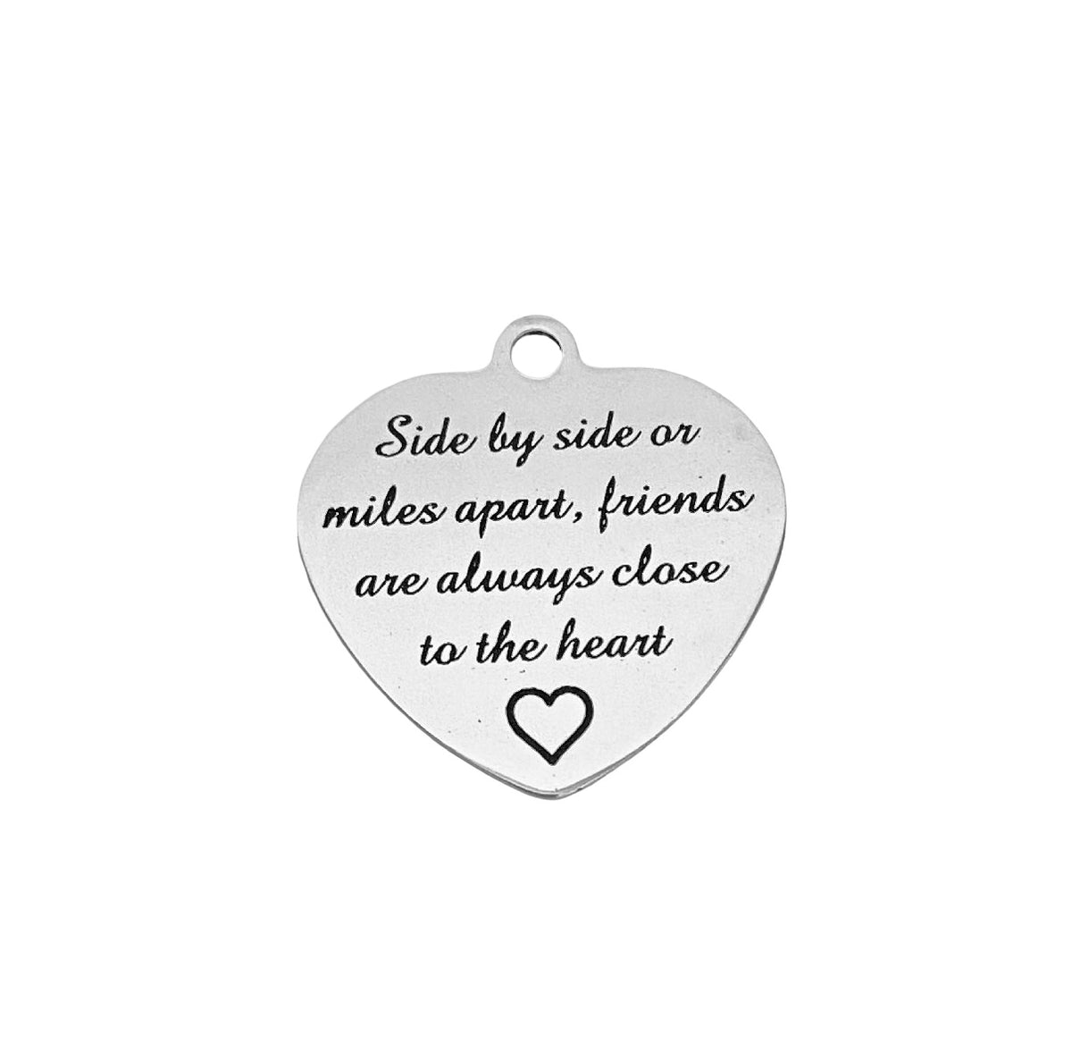 Stainless Steel Friendship Charm • Sold Individually