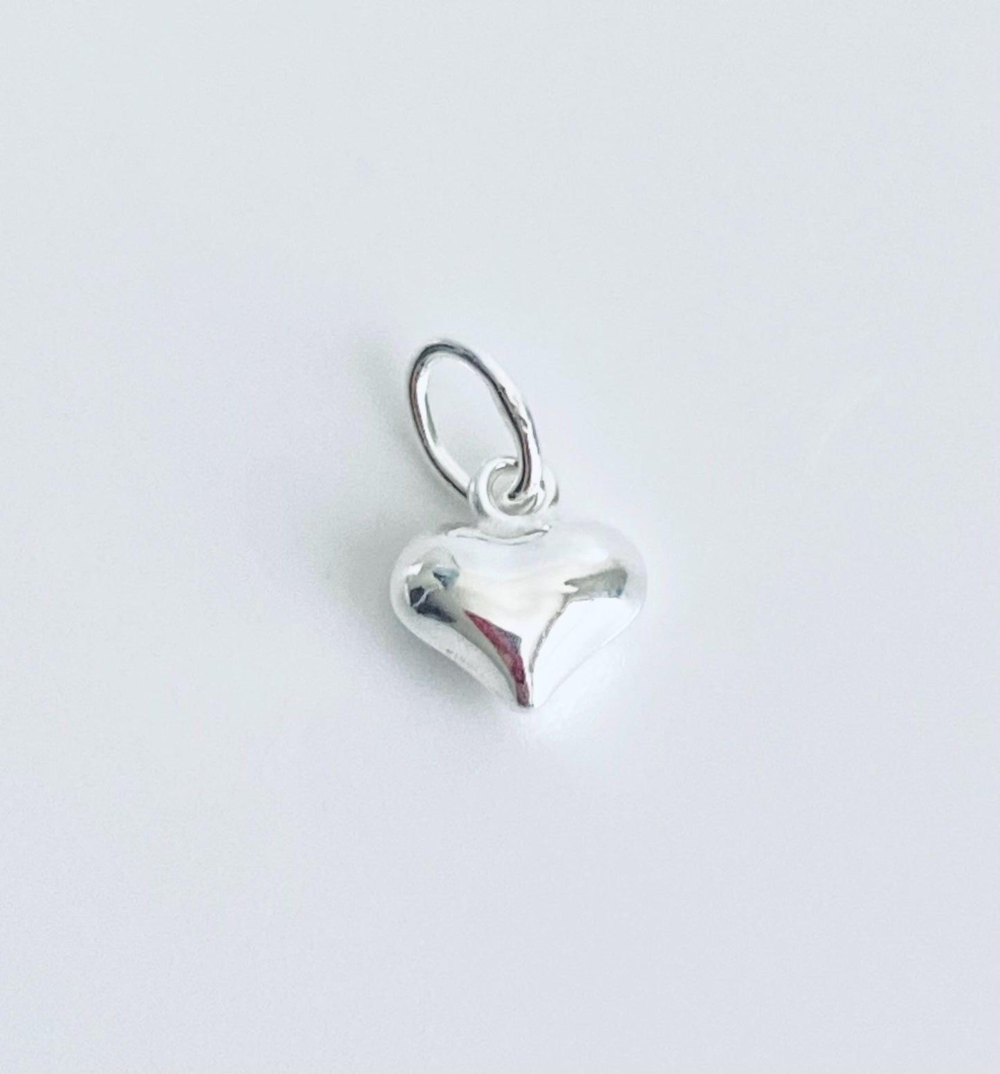 Sterling Silver Puff Heart Charm