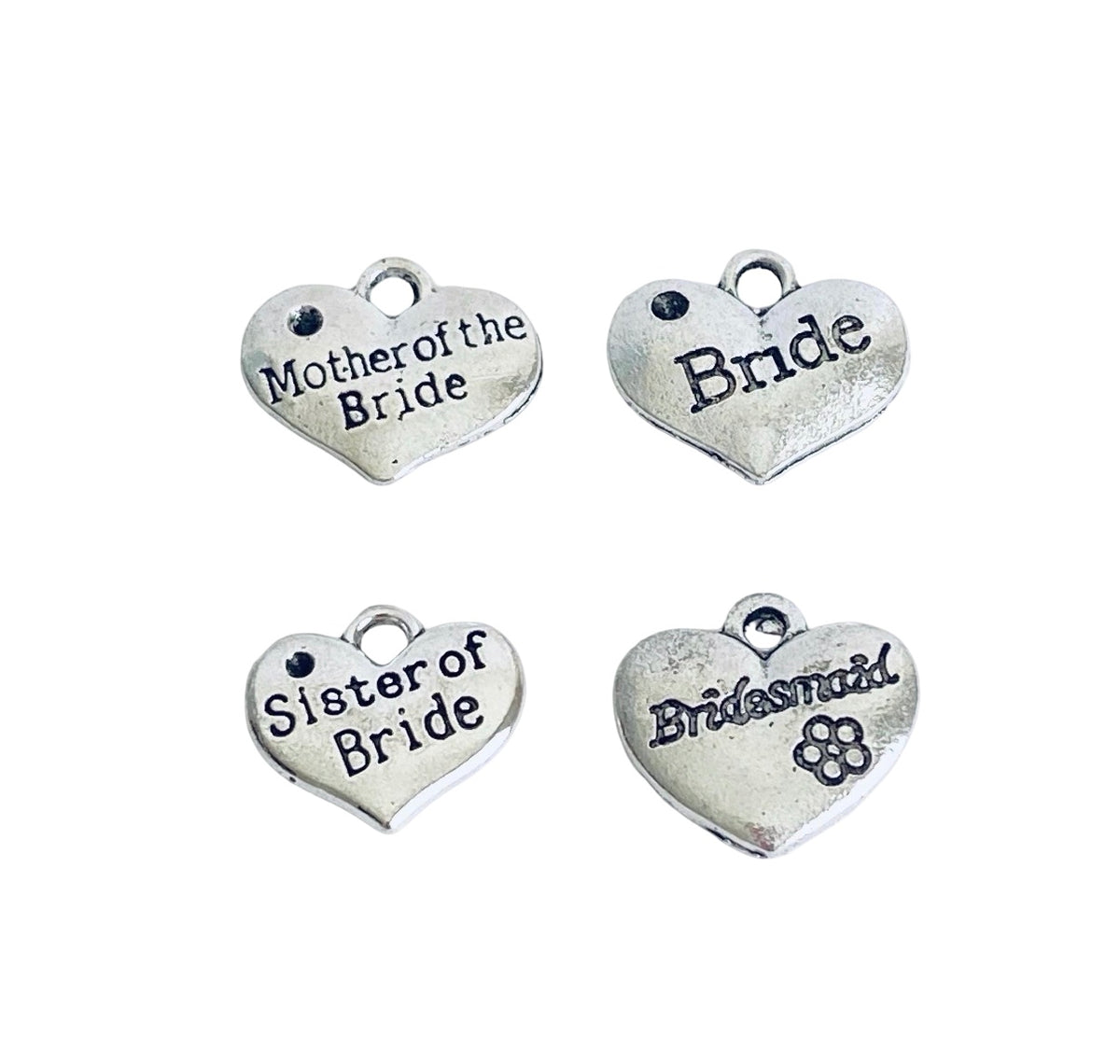Base Metal Wedding Charms (Mother of Bride • Bride • Sister of Bride • Bridesmaid)