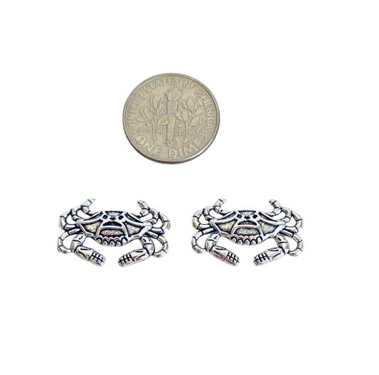 Base Metal Small Crab Charm