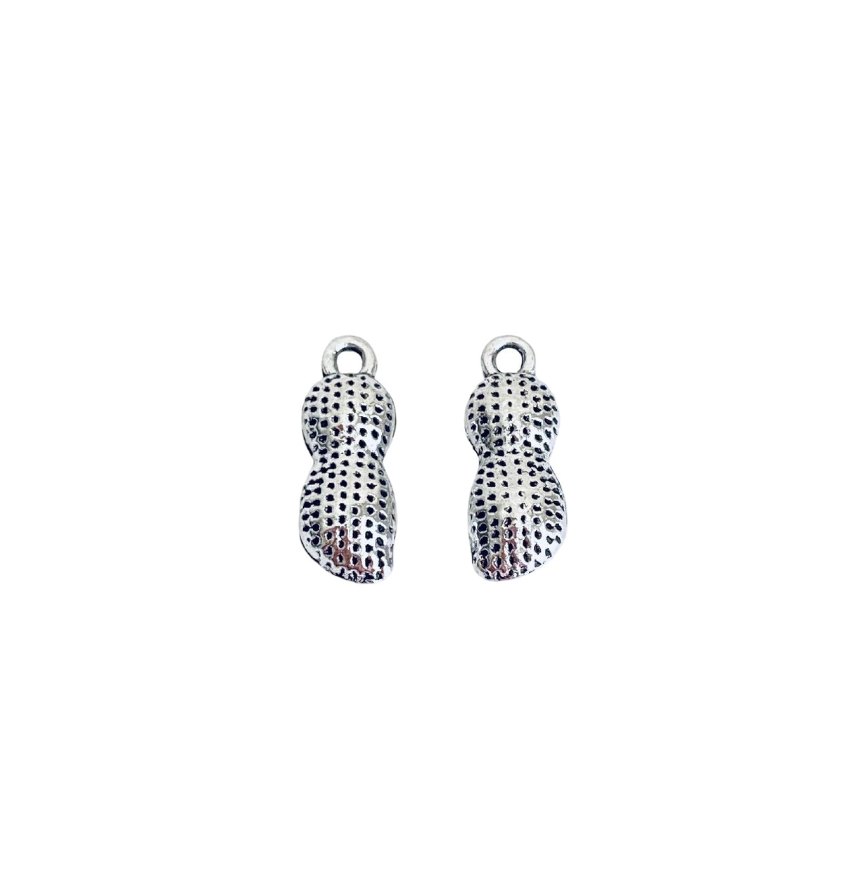 Base Metal Small Peanut Charm