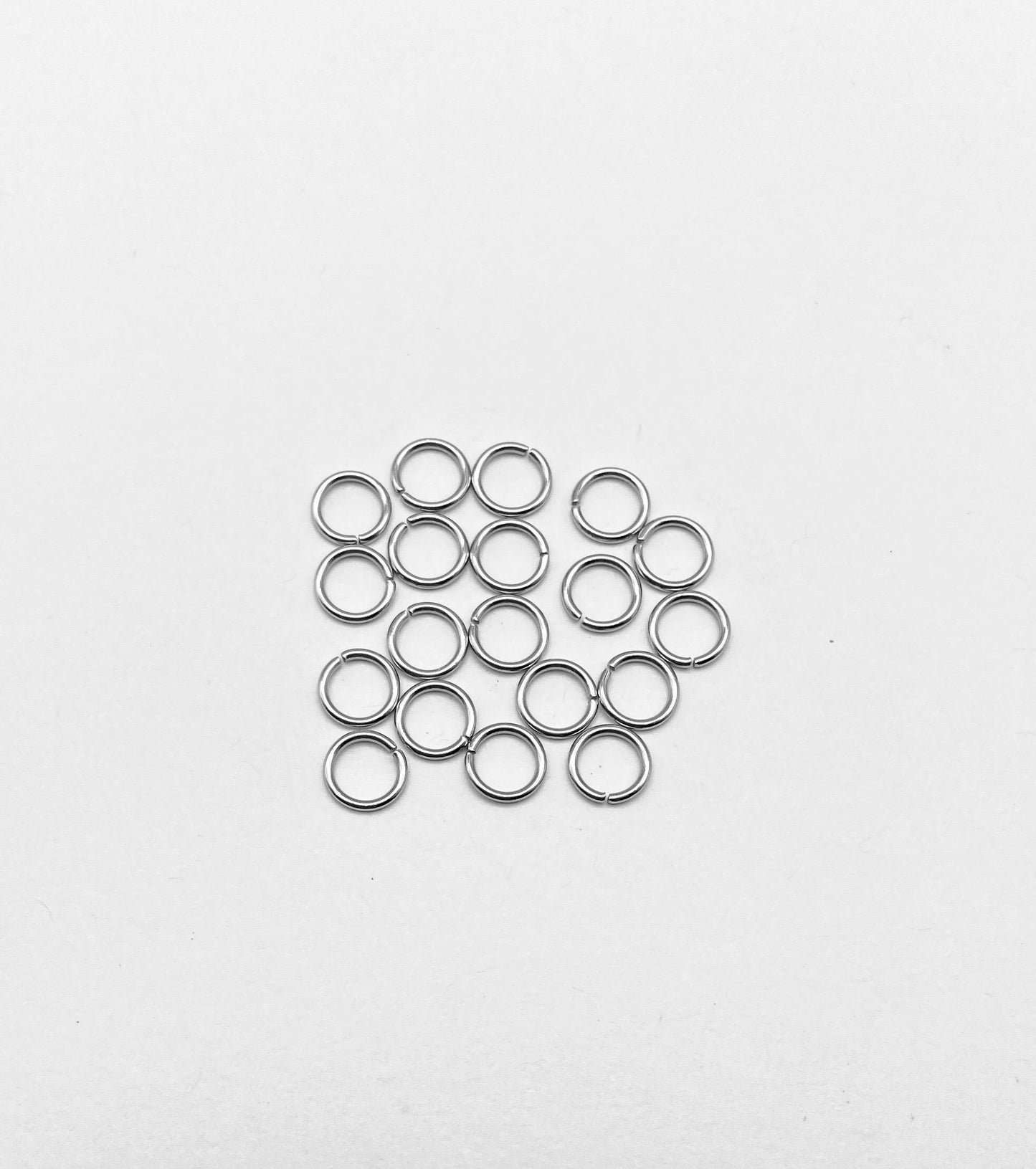 Thin Stainless Steel Jump Rings (6mm)