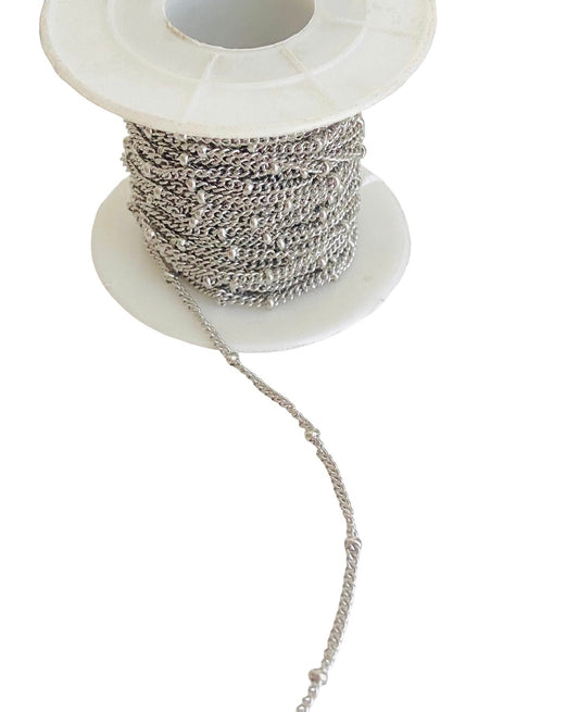 Stainless Steel Satellite Chain (Sold by Foot)