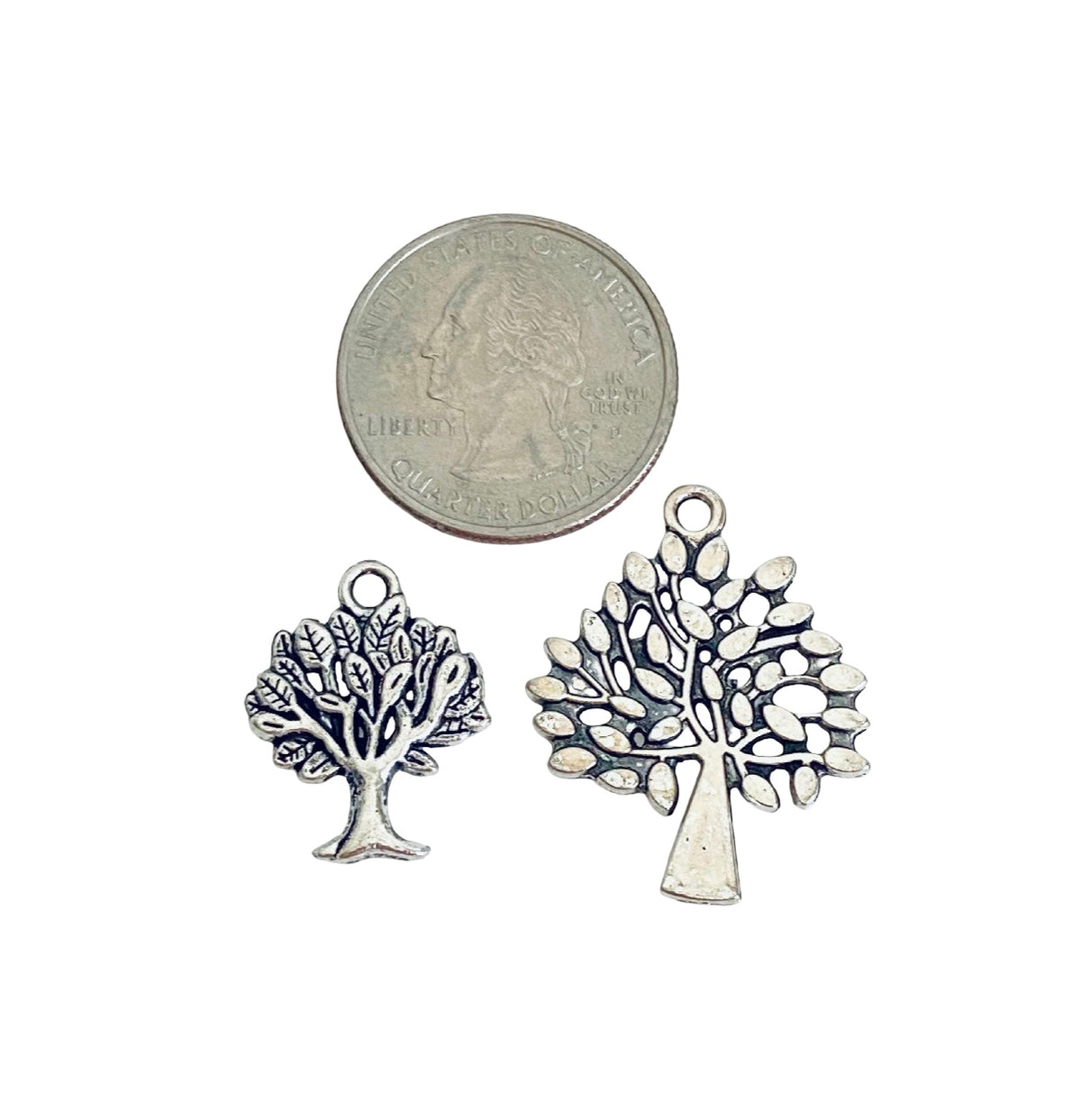 Base Metal Tree Charms (Small & Large Size)