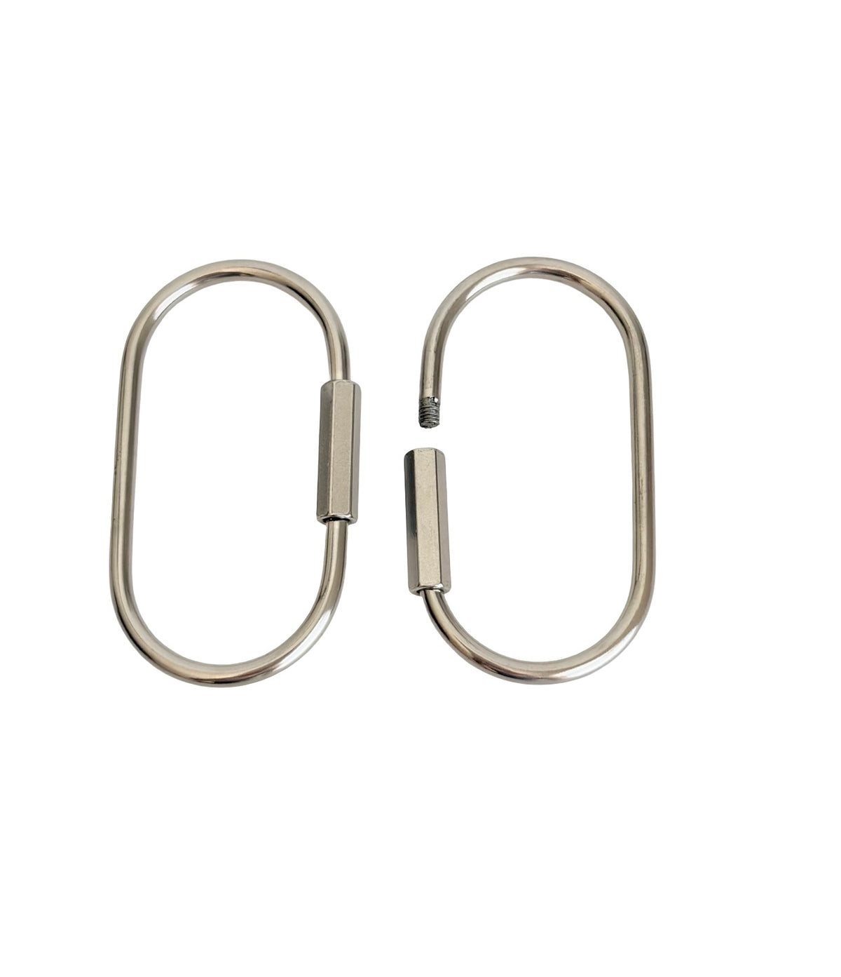 Large Stainless Steel Carabiner Clips • DIY Bag Charm & Keychain Hardware