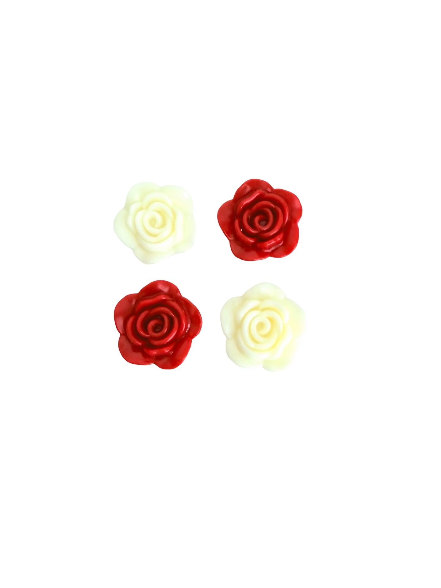 Large Acrylic Rose Flower Beads • Floral Beads for Jewelry Making