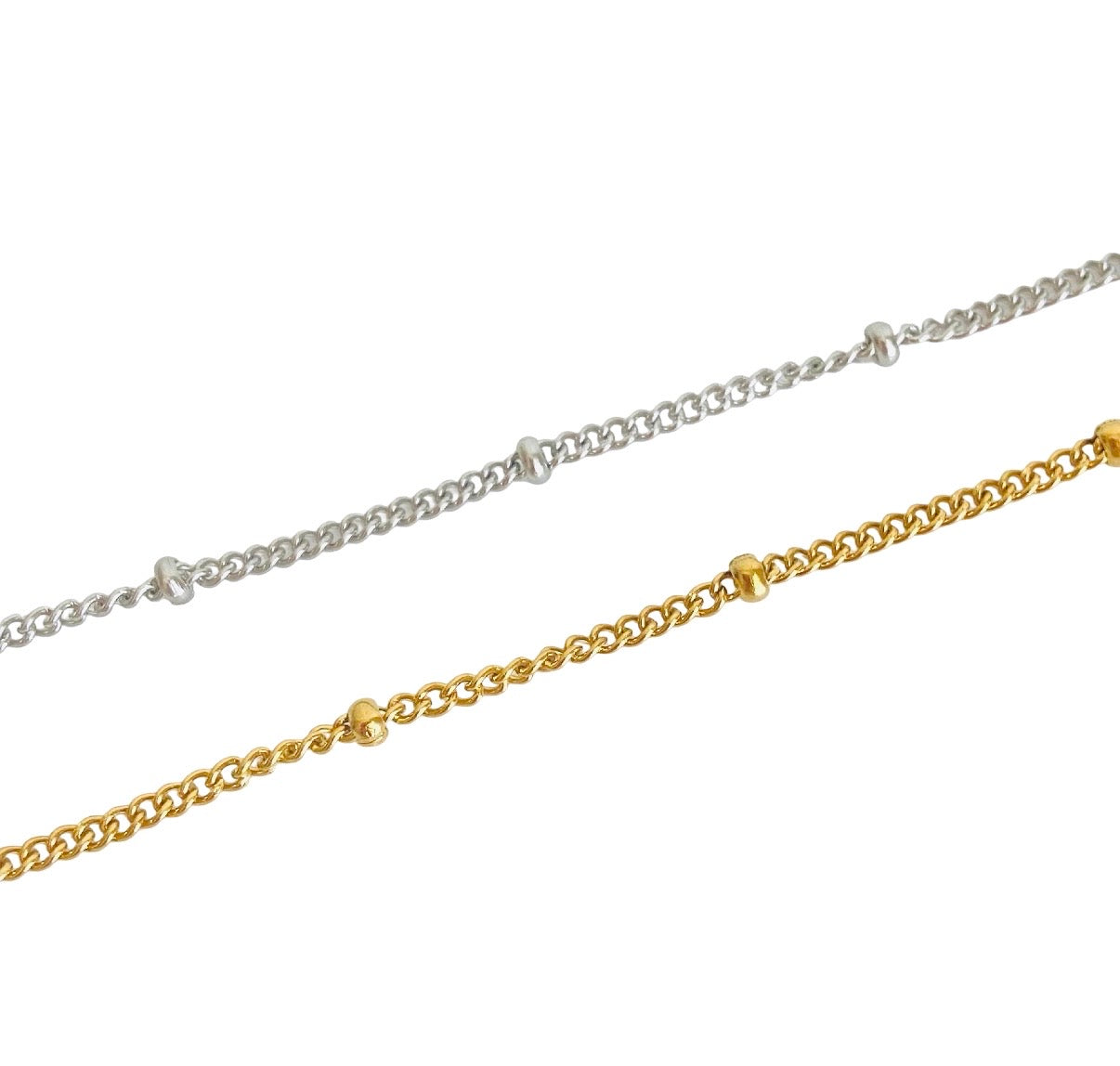 Satellite Chain Necklace • Stainless Steel & Gold