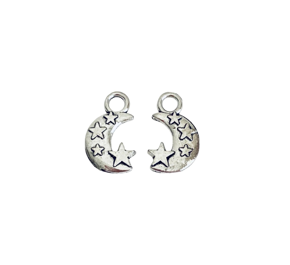 Base metal Moon & Stars Charm
