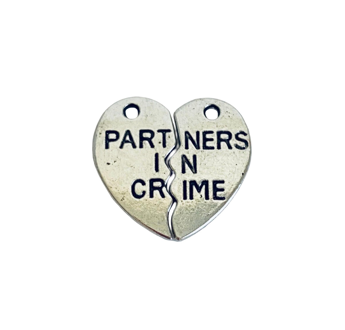 Base Metal Partners in Crime Charm (1 set)