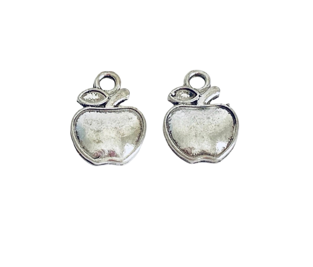 Base Metal Small Apple Charms
