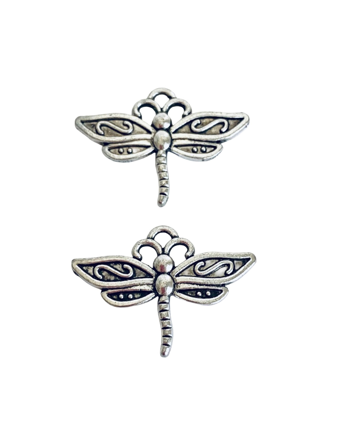 Base Metal Small Dragonfly Charm