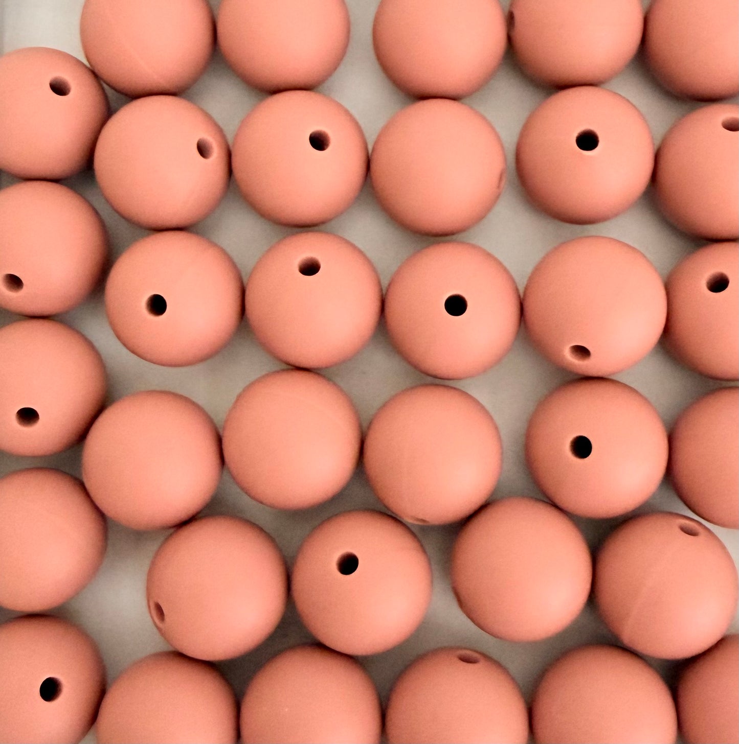 15mm Round Silicone Beads • Round Beads (Sold Per Piece) for Jewelry Making, Keychains & DIY Crafts