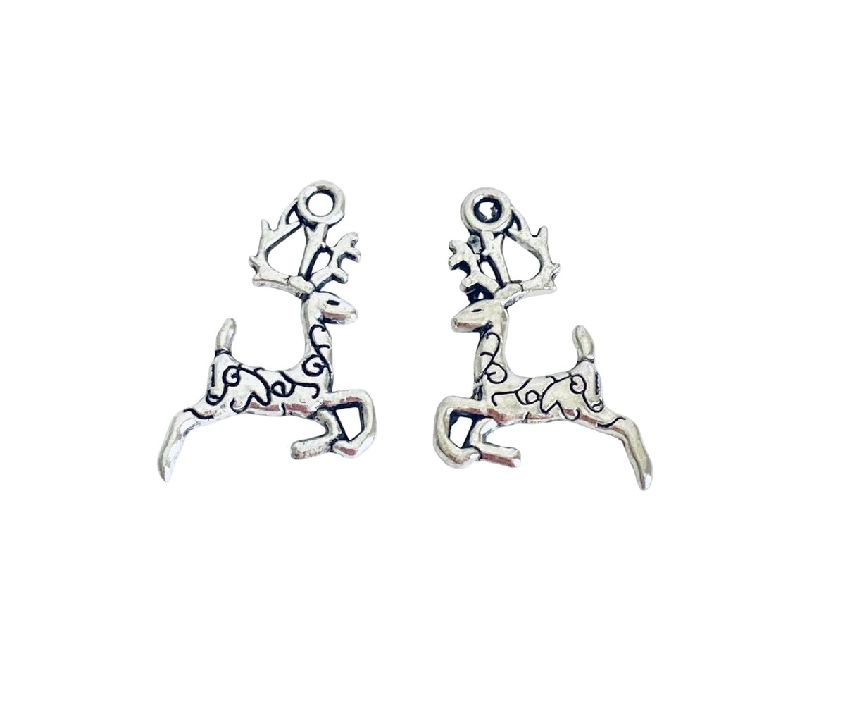 Base Metal Reindeer Charm