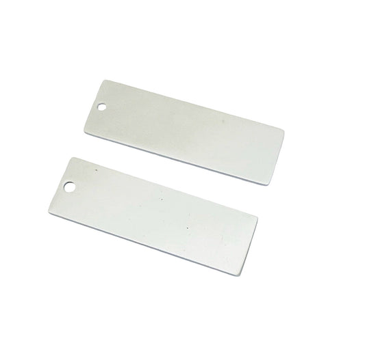 Shiny Stainless Steel Long Blank • 12mm x 38mm