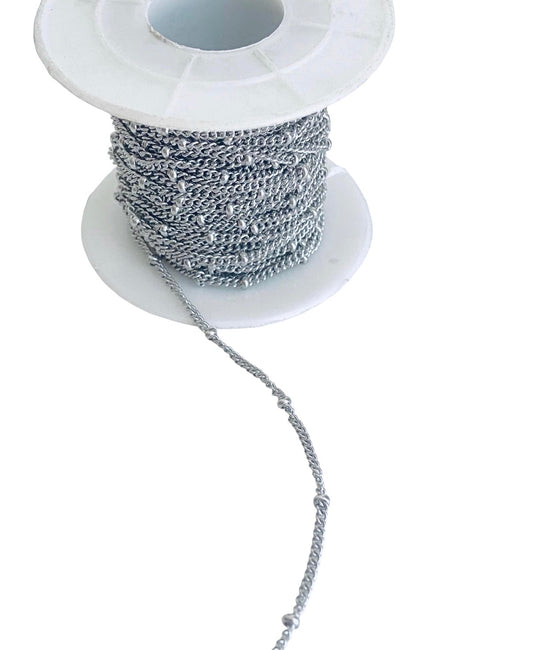 Satellite Chain • Stainless Steel • Gold over Stainless Steel • Sold by the Foot