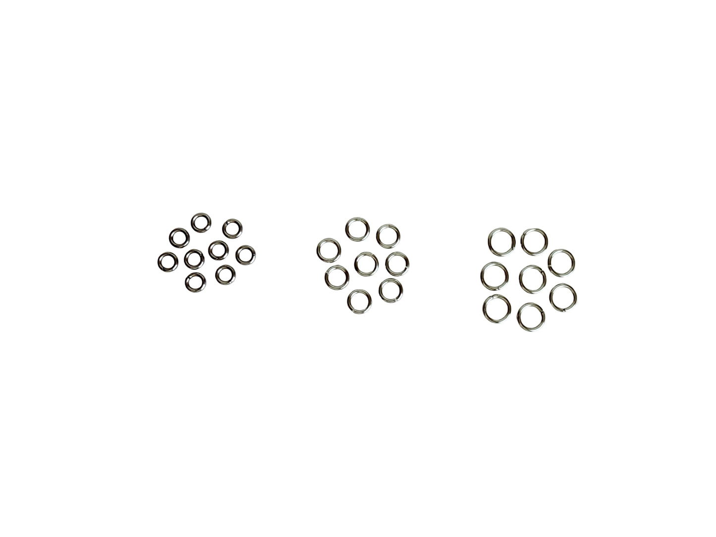 Stainless Steel Open Jump Rings 21 Gauge • 4mm, 5mm, 6mm Jewelry Making Supplies