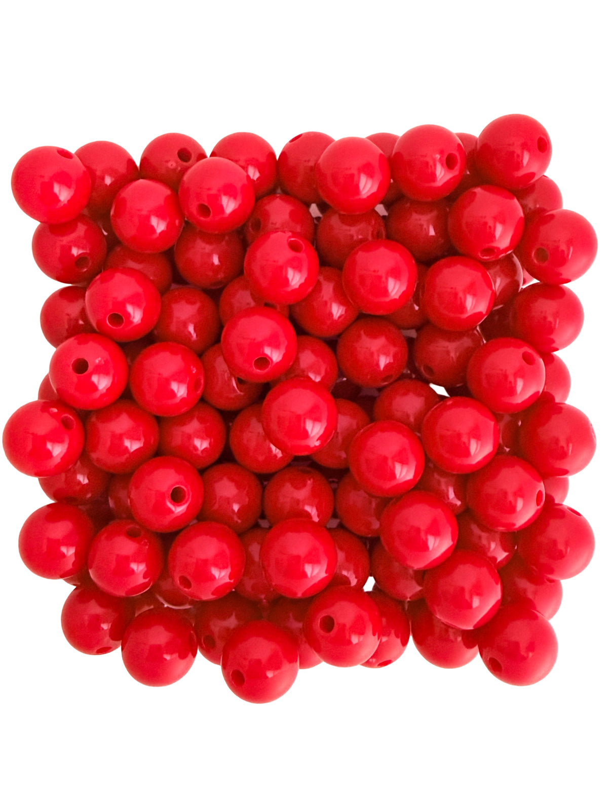 10mm Polished Acrylic Round Beads