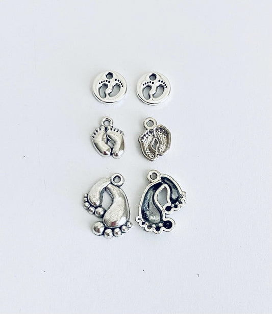 Tiny Footprint Charms