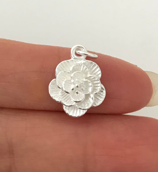 Sterling Silver Flower Charm