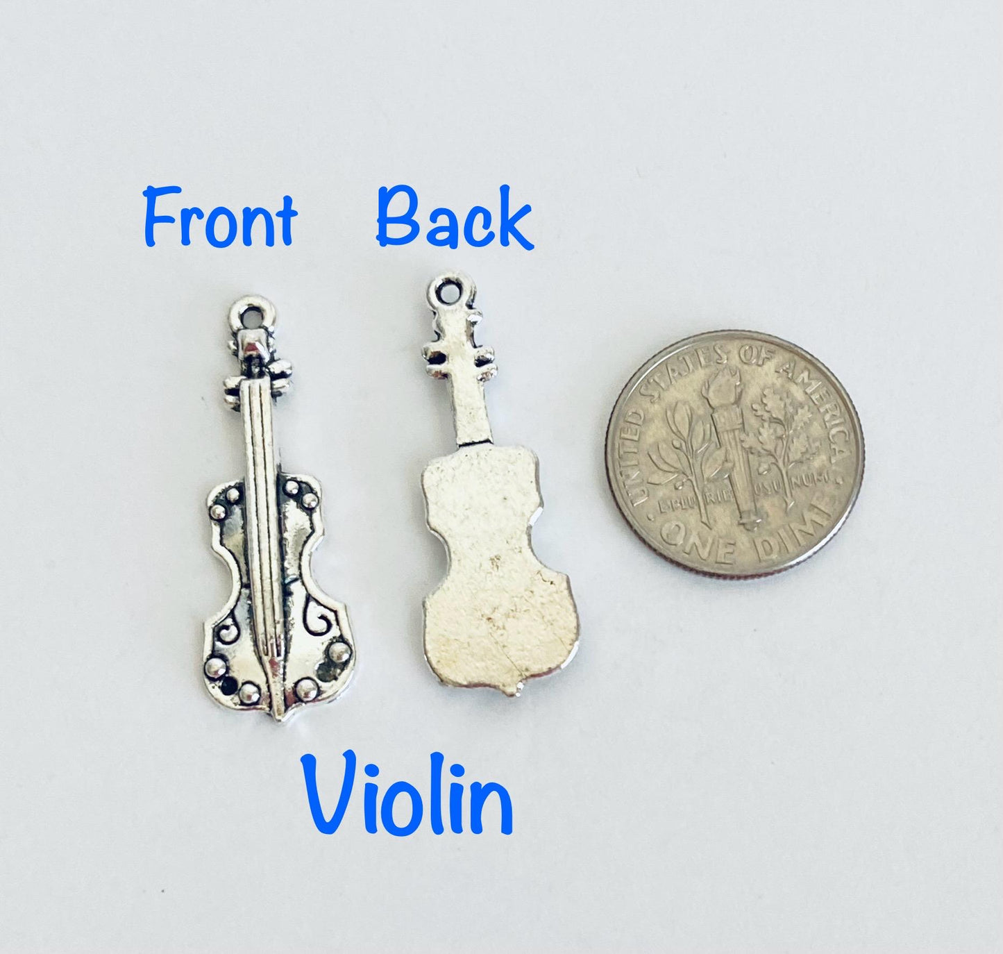 Base Metal Musical Instrument Charm
