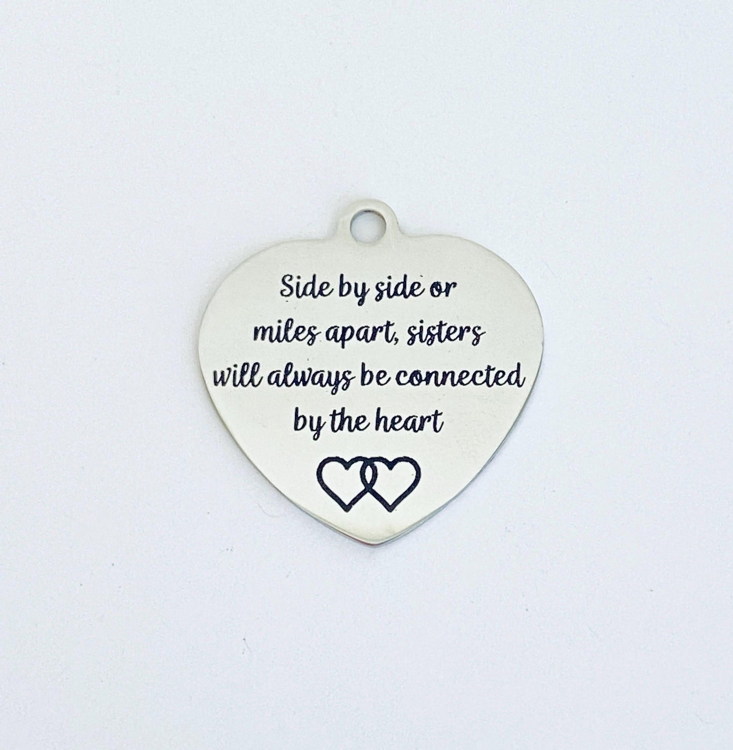 Stainless Steel Sister Charm